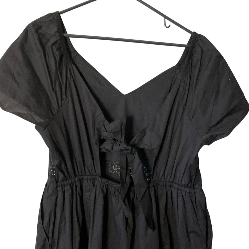 Torrid Black Sweetheart Neck Flutter Sleeve Midi Dress - Picture 7 of 11